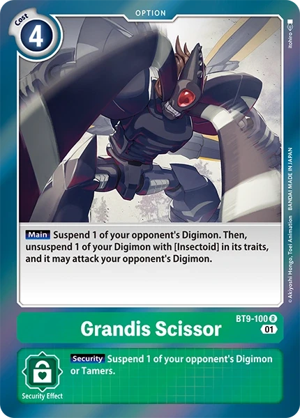 Grandis Scissor &mdash; Digimon Card Game card