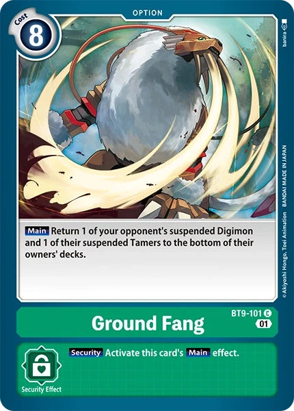 Ground Fang &mdash; Digimon Card Game card