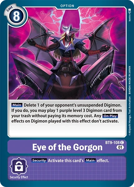 Eye of the Gorgon &mdash; Digimon Card Game card