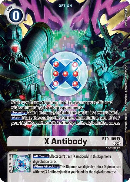 X Antibody &mdash; Digimon Card Game card