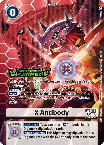 X Antibody &mdash; Digimon Card Game card