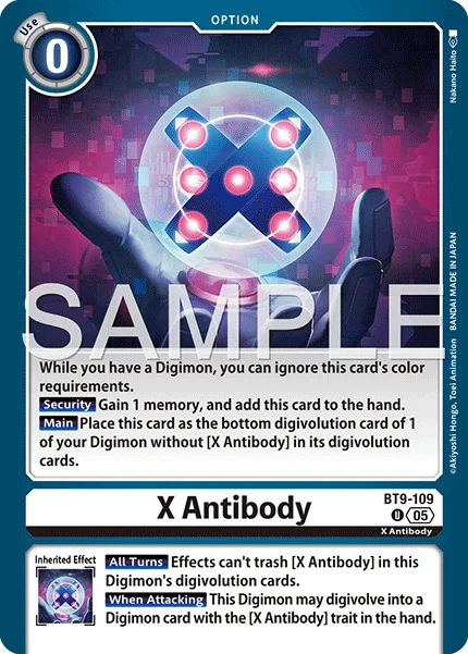 X Antibody &mdash; Digimon Card Game card