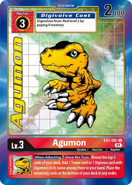 Agumon &mdash; Digimon Card Game card