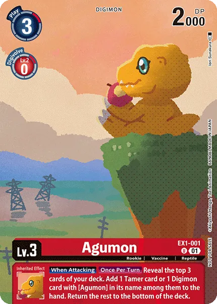 Agumon &mdash; Digimon Card Game card
