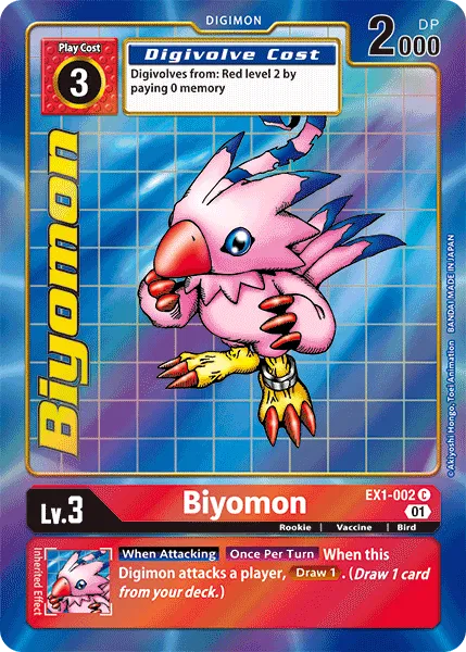 Biyomon &mdash; Digimon Card Game card