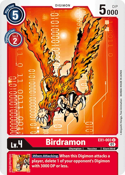 Birdramon &mdash; Digimon Card Game card