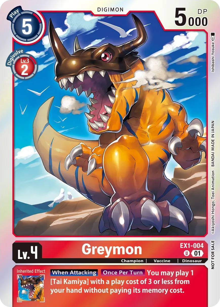 Greymon &mdash; Digimon Card Game card