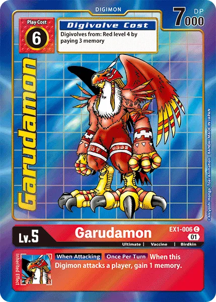 Garudamon &mdash; Digimon Card Game card