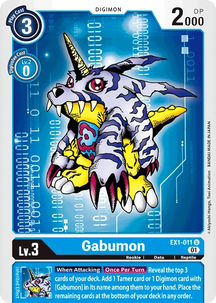 Gabumon &mdash; Digimon Card Game card