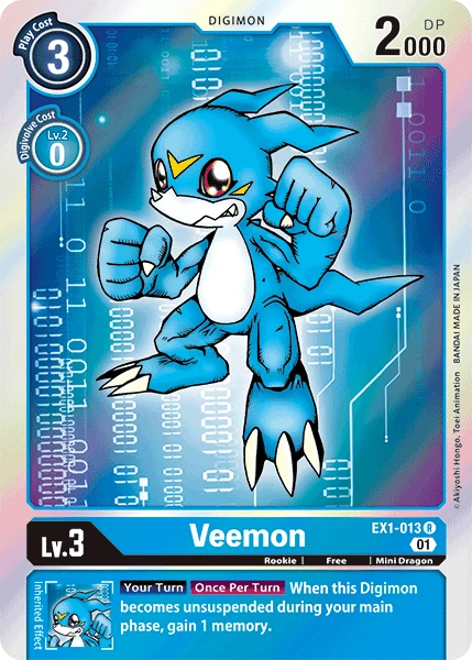 Veemon &mdash; Digimon Card Game card