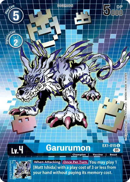 Garurumon &mdash; Digimon Card Game card