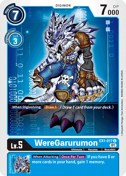 WereGarurumon &mdash; Digimon Card Game card