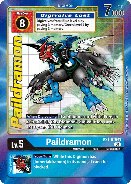 Paildramon &mdash; Digimon Card Game card