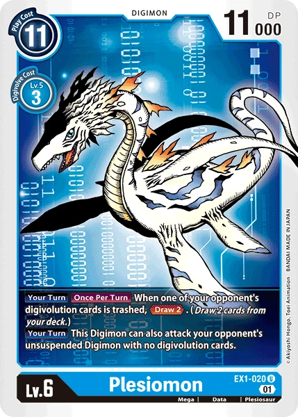 Plesiomon &mdash; Digimon Card Game card