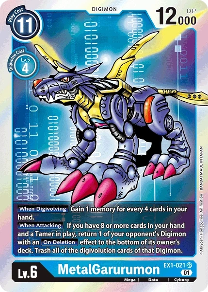 MetalGarurumon &mdash; Digimon Card Game card