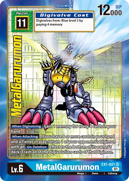 MetalGarurumon &mdash; Digimon Card Game card