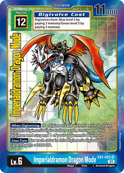 Imperialdramon: Dragon Mode &mdash; Digimon Card Game card