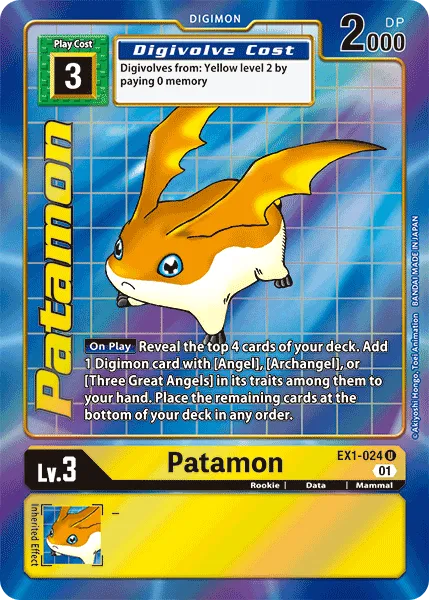Patamon &mdash; Digimon Card Game card