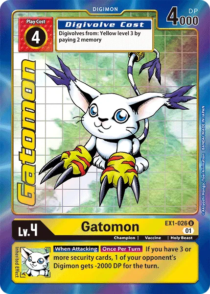 Gatomon &mdash; Digimon Card Game card