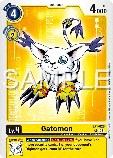 Gatomon &mdash; Digimon Card Game card