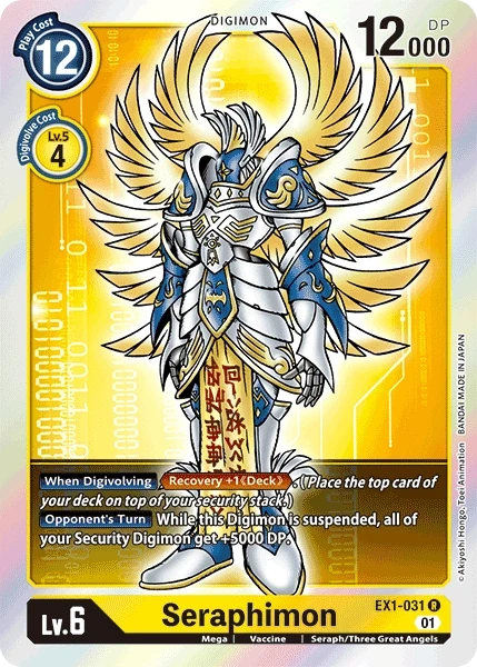 Seraphimon &mdash; Digimon Card Game card
