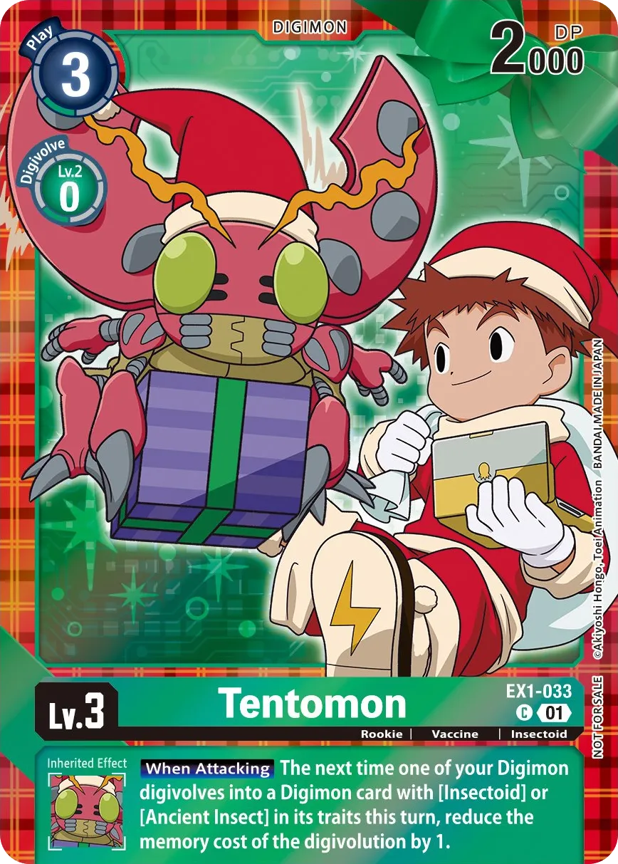 Tentomon &mdash; Digimon Card Game card