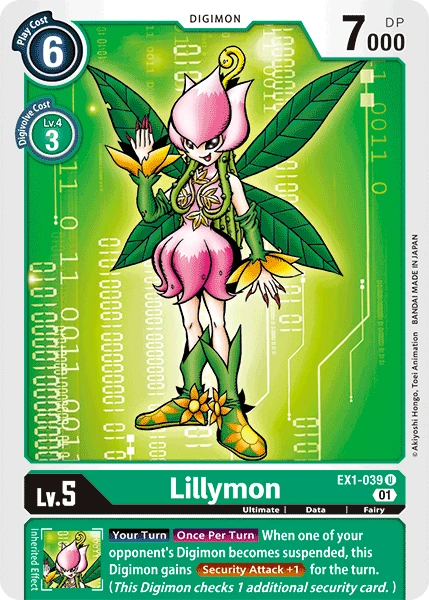 Lillymon &mdash; Digimon Card Game card
