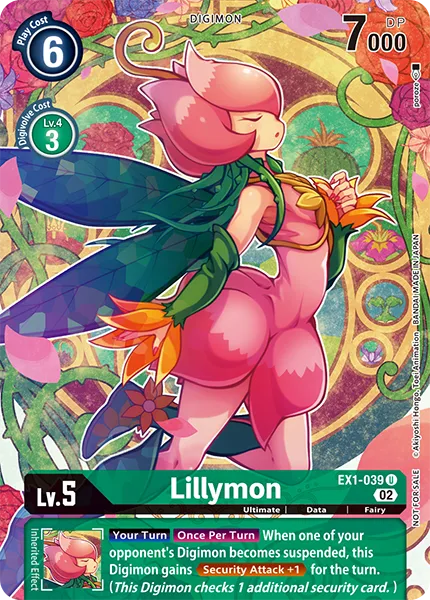 Lillymon &mdash; Digimon Card Game card