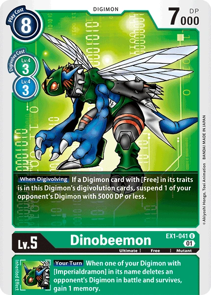Dinobeemon &mdash; Digimon Card Game card