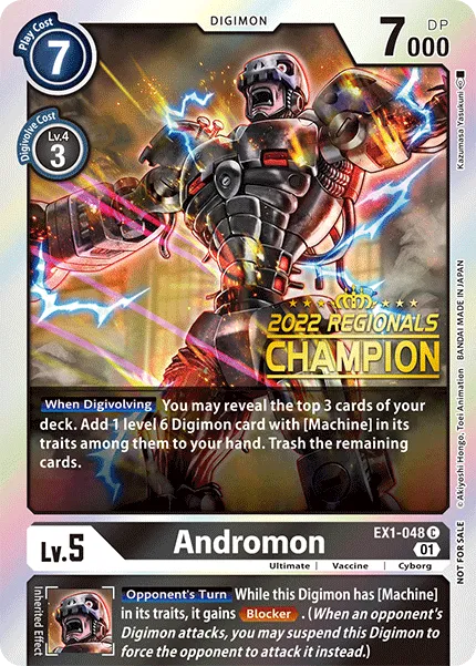 Andromon &mdash; Digimon Card Game card