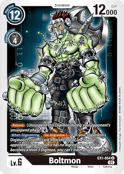 Boltmon &mdash; Digimon Card Game card