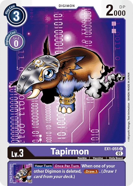 Tapirmon &mdash; Digimon Card Game card