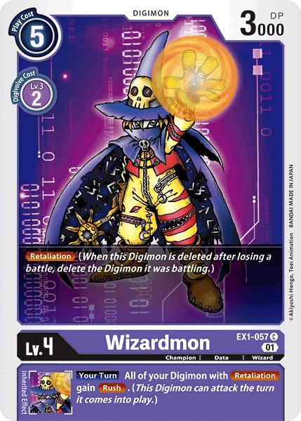 Wizardmon &mdash; Digimon Card Game card