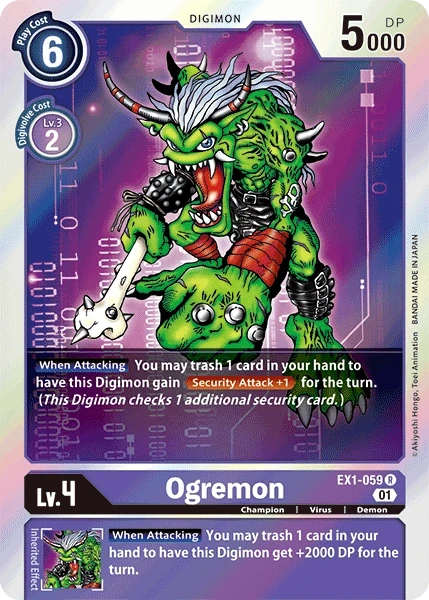 Ogremon &mdash; Digimon Card Game card