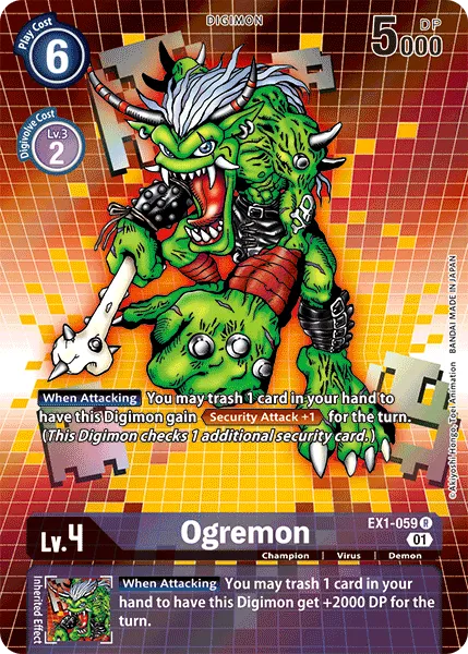 Ogremon &mdash; Digimon Card Game card