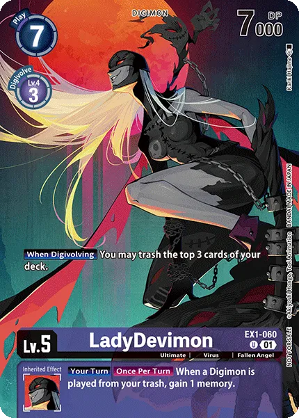LadyDevimon &mdash; Digimon Card Game card