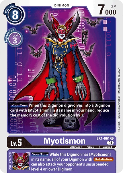 Myotismon &mdash; Digimon Card Game card