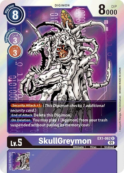 SkullGreymon &mdash; Digimon Card Game card