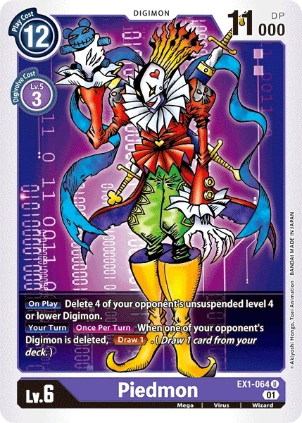 Piedmon &mdash; Digimon Card Game card