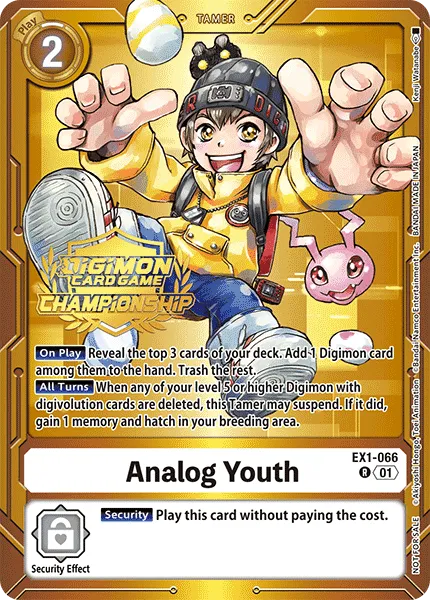 Analog Youth &mdash; Digimon Card Game card