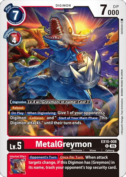 MetalGreymon &mdash; Digimon Card Game card