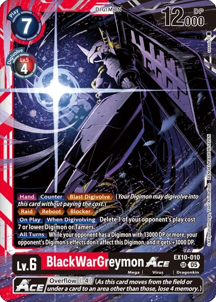 BlackWarGreymon ACE &mdash; Digimon Card Game card