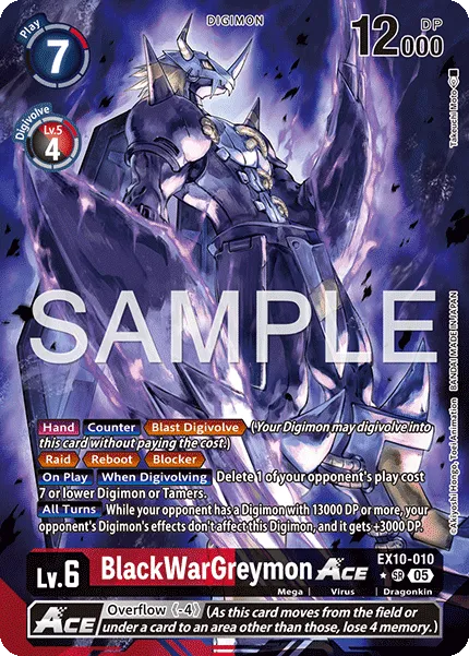 BlackWarGreymon ACE &mdash; Digimon Card Game card