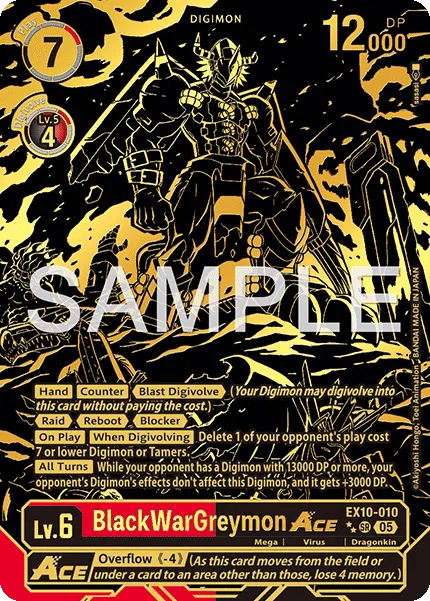 BlackWarGreymon ACE &mdash; Digimon Card Game card