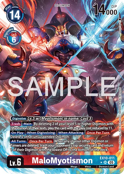 MaloMyotismon &mdash; Digimon Card Game card