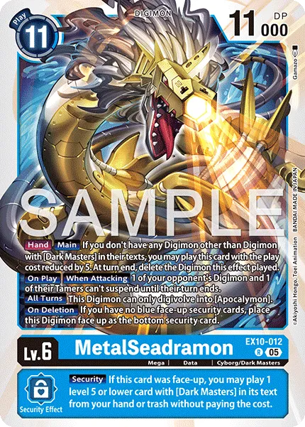 MetalSeadramon &mdash; Digimon Card Game card