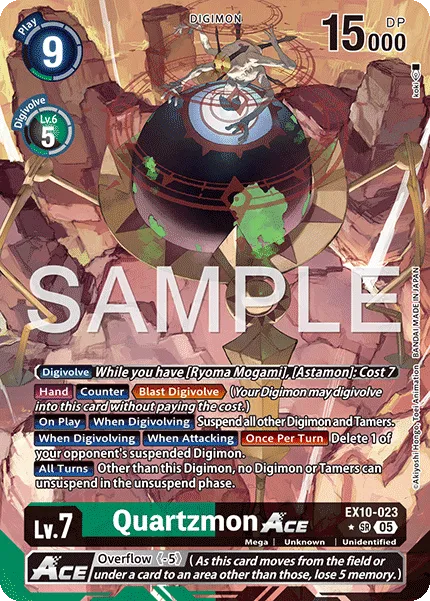 Quartzmon ACE &mdash; Digimon Card Game card