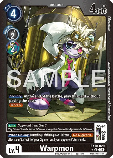 Warpmon &mdash; Digimon Card Game card