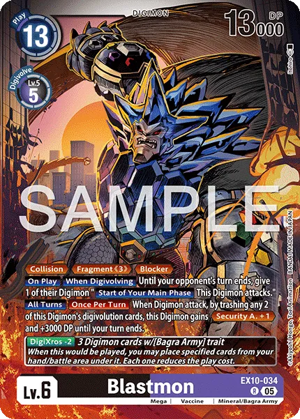 Blastmon &mdash; Digimon Card Game card