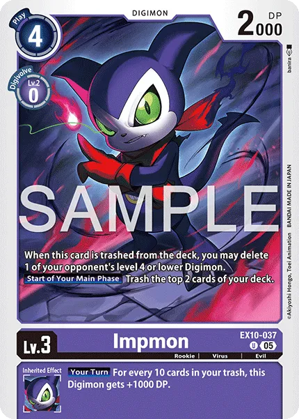 Impmon &mdash; Digimon Card Game card